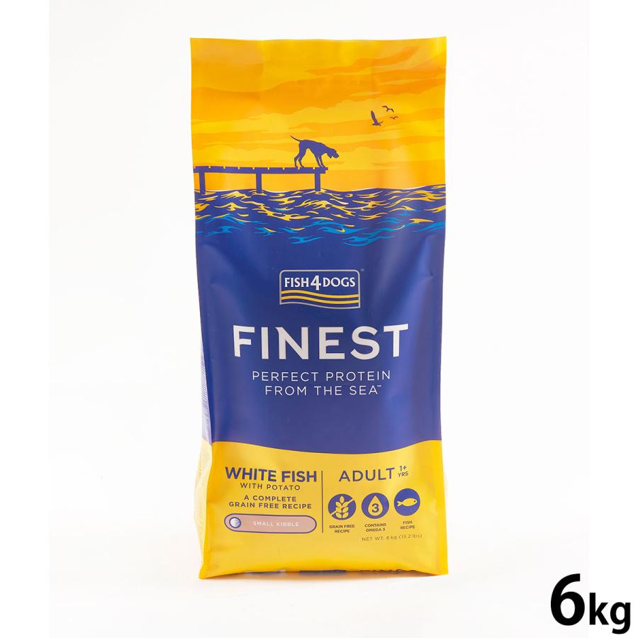 フィッシュ4ドッグ ドッグフード ファイネスト オーシャンホワイトフィッシュ 6kg 無添加 ドッグフード 成犬用 | フィッシュ4