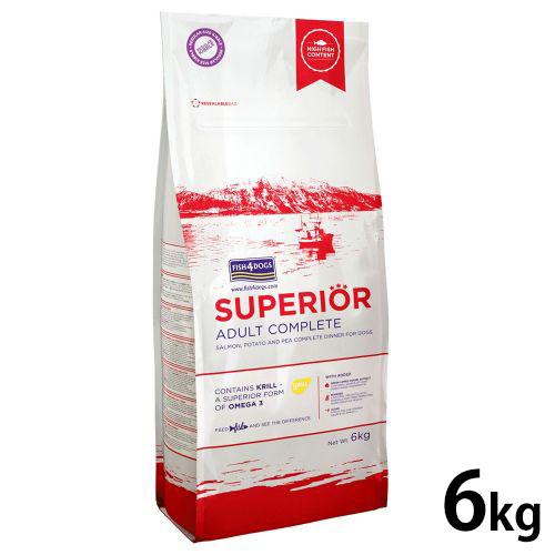 フィッシュ4ドッグ スーペリア アダルト 6kg 無添加 ドッグフード 成犬用 グレインフリー | フィッシュ4