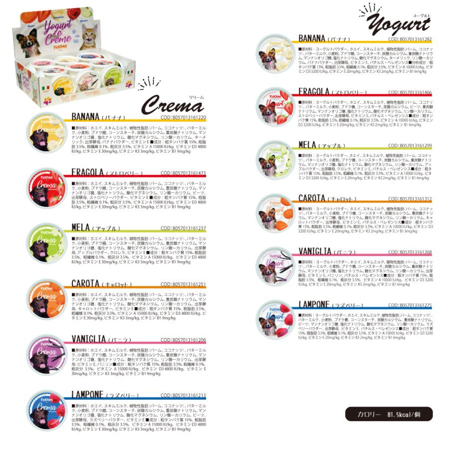 フィドベット ヨーグルト＆クリーム ディスプレイBOX 25g×24【送料無料】 犬用おやつの画像