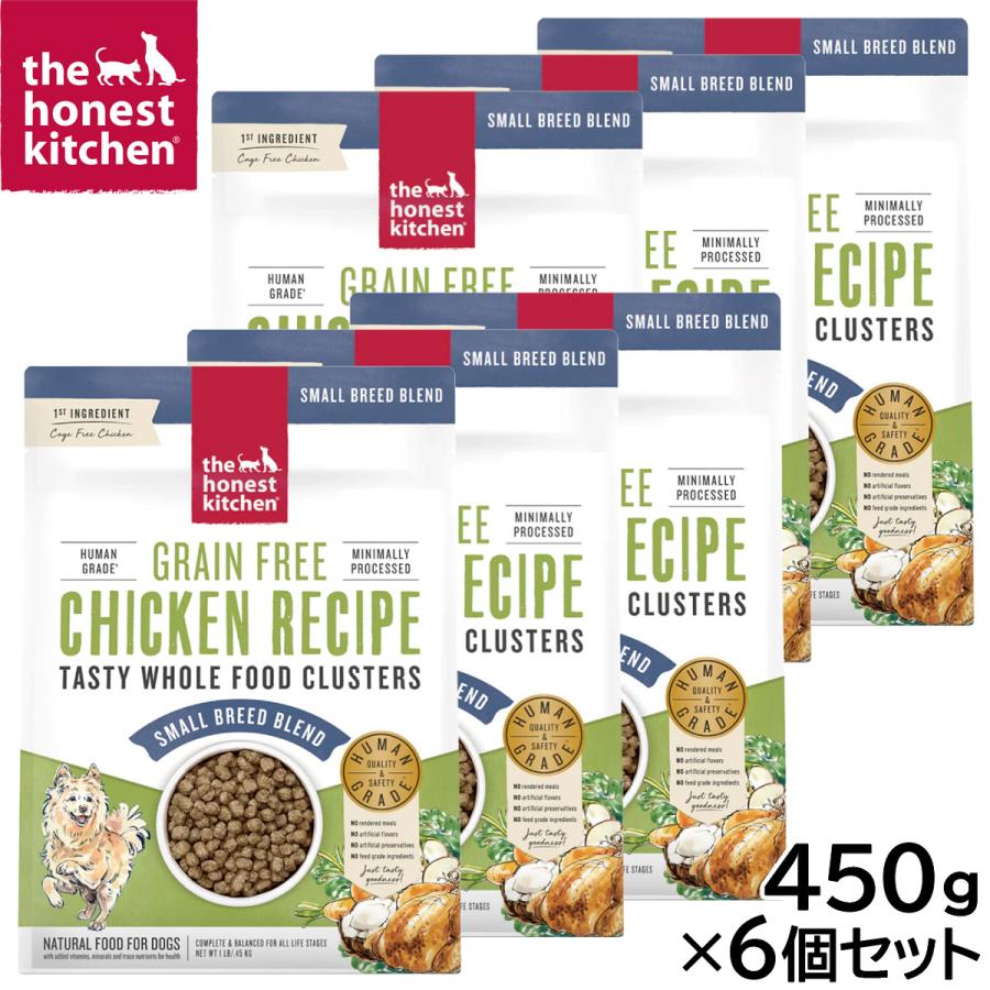 オネストキッチン HONEST KITCHEN ドッグフード クランチ グレインフリー チキン 450g×6個セット | 