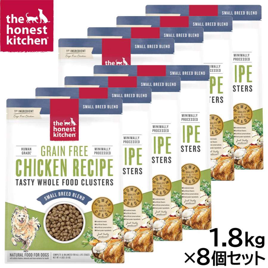 オネストキッチン HONEST KITCHEN ドッグフード クランチ グレインフリー チキン 1.8kg×8個セット | 
