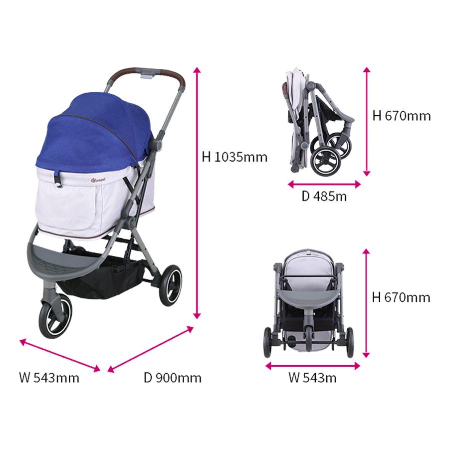 compet コムペット ペットカート ルルテイル コンビ Combi 小型犬 猫