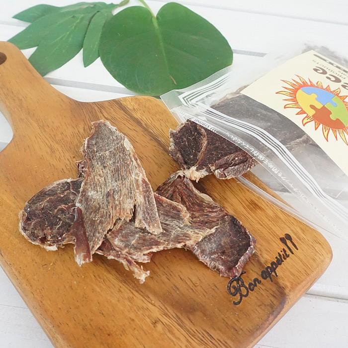 ピース 丹波鹿肉 ジャーキー（スライス） 37g【無添加 おやつ ナチュラル 天然 犬 ドッグ トリーツ】 | 