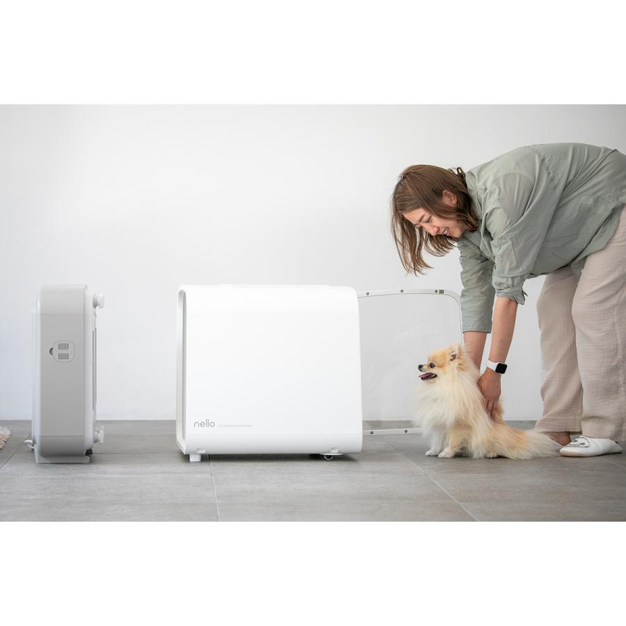 【早い者勝ち】 ネロ nello ペットドライルーム 5年物損付延長保証付き グレー 犬 猫 ドライヤー エアシャワー 【MYK1460757779】(51958円)
