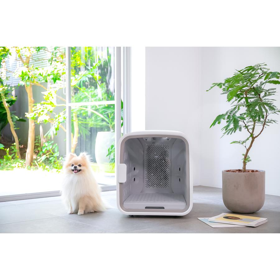 【早い者勝ち】 ネロ nello ペットドライルーム 5年物損付延長保証付き グレー 犬 猫 ドライヤー エアシャワー 【MYK1460757779】(51958円)