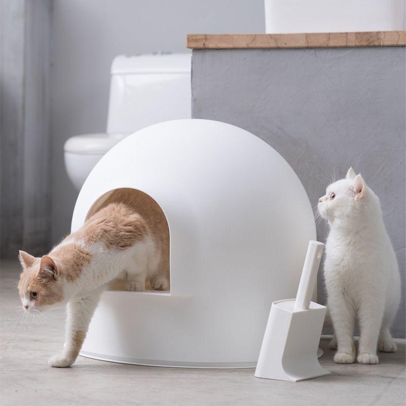 pidan 猫用トイレ スノードーム型 キャットトイレ｜koji｜02