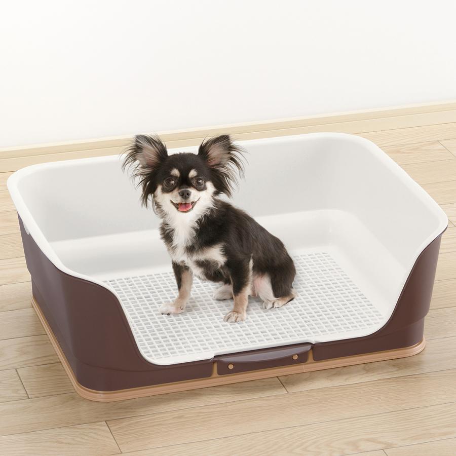 Richell 犬用ケージ ダークブラウントイレトレーセット Richell 犬用ケージ ダークブラウントイレトレーセット