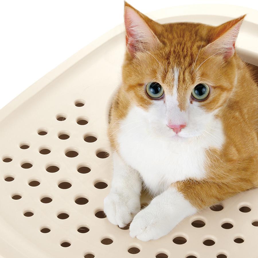 リッチェル Richell ラプレ 砂取りネコトイレ ホワイト 猫用トイレ | リッチェル | 04