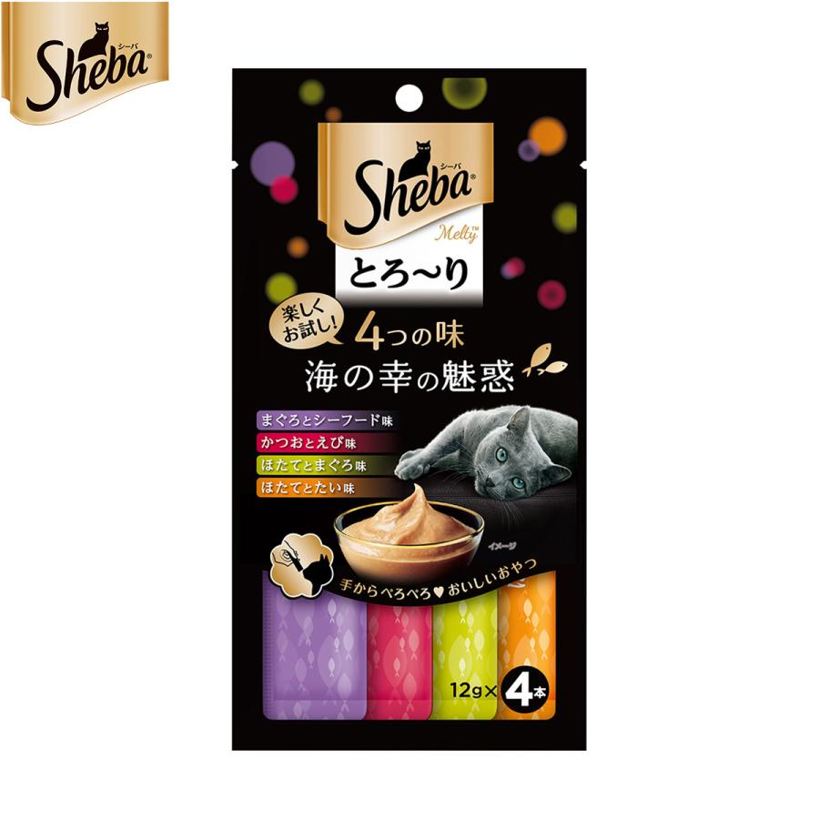 シーバ とろ〜りメルティ 猫用おやつ 成猫用 とろ〜り メルティ 4つの