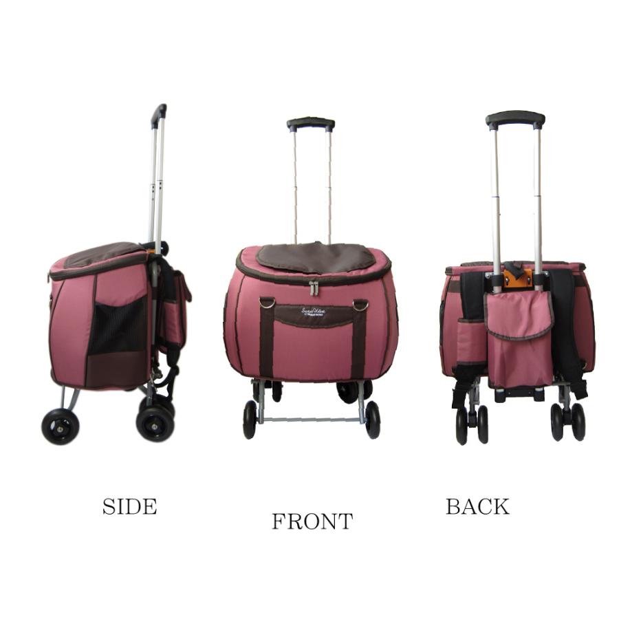 コンパクトな多機能 ペットカート スイートハート リュックタイプ L