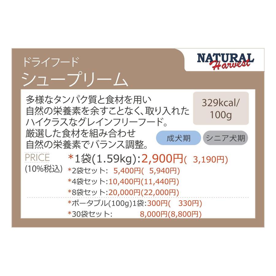 ナチュラルハーベスト プライムフォーミュラ シュープリーム 1袋 3 5ポンド 1 59kg Sup 1 コジコジ 通販 Yahoo ショッピング