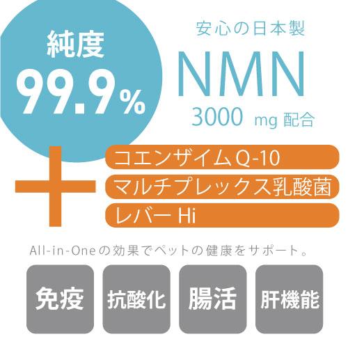 999（スリーナイン） ペット用 NMNサプリメント 60粒【送料無料