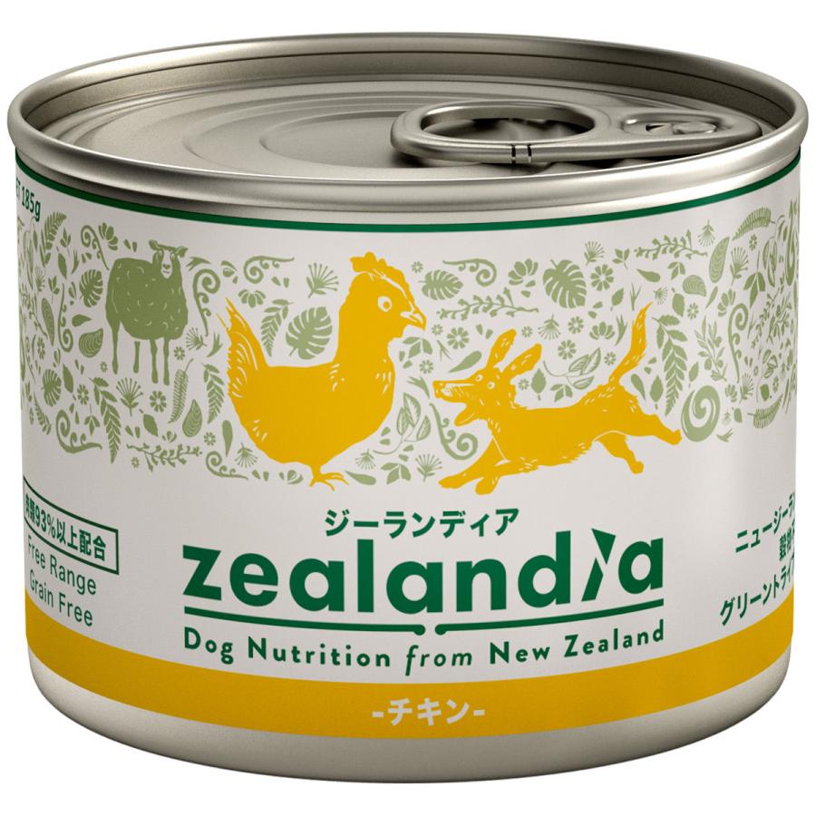 ジーランディア ドッグ チキン 185g 犬 ウェットフード 総合栄養食 無添加 グレインフリー グリーントライプ :ZLD-CH1:コジコジ  通販 