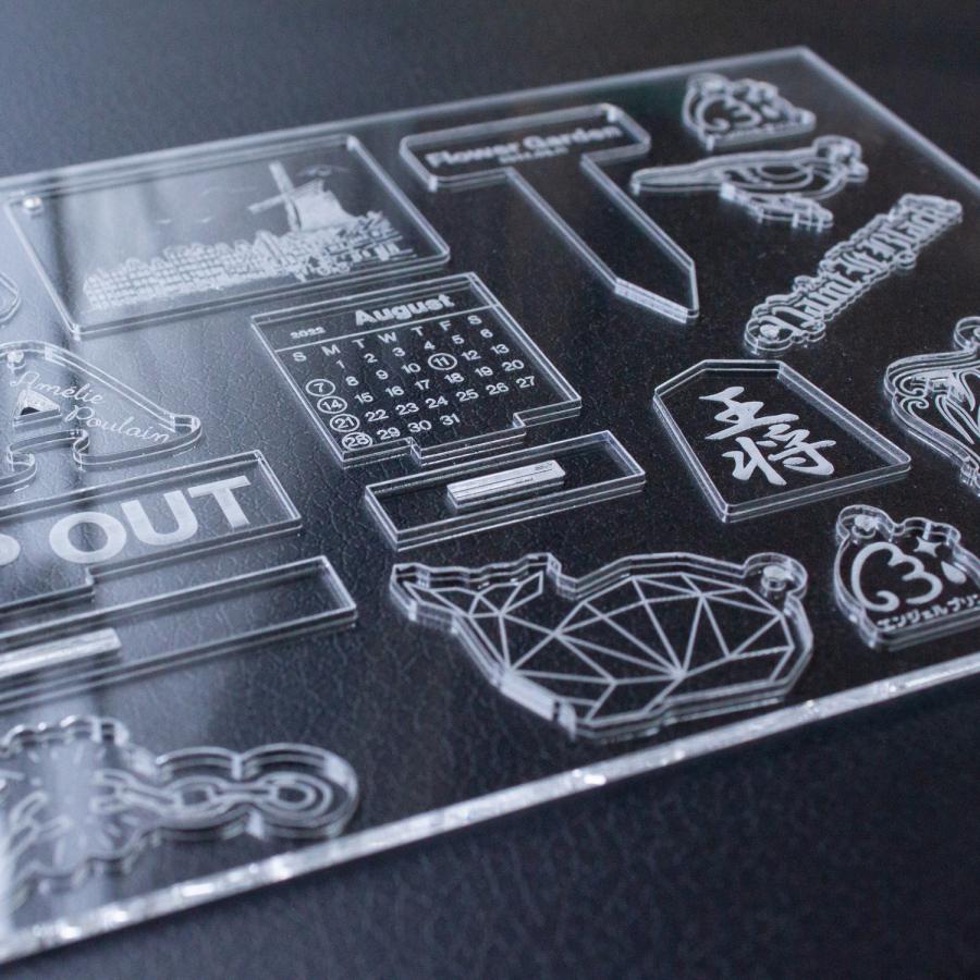 アクリル彫刻カット 詰め放題【A５サイズ】　adobe illustratorのデータで入稿 | 