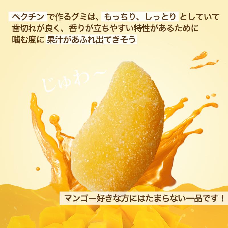 新発売】芳醇 マンゴーグミ 300g ゼラチン不使用 マンゴーピューレ62