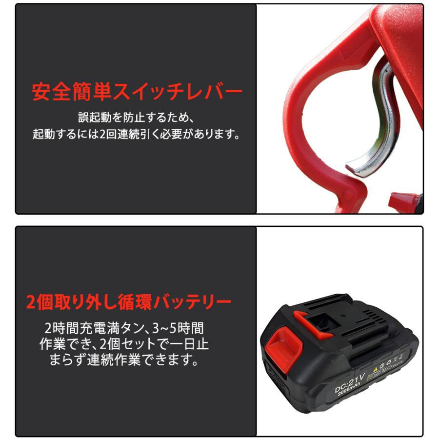 電動剪定ばさみ 充電式剪定ばさみ バッテリー2個 X32 切断直径