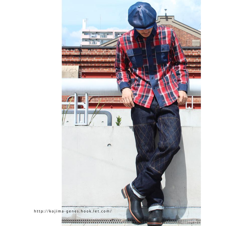 児島ジーンズ 公式通販 21oz ダブルニー ストレートデニム kojimagenes