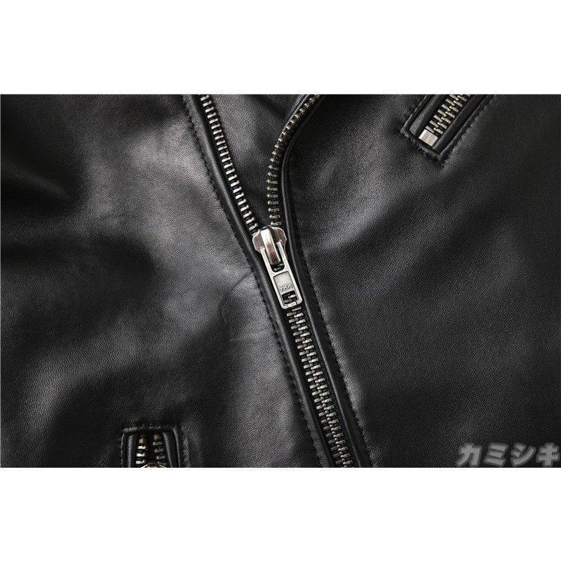 革ジャン レザージャケット メンズ 本革 バイク ライダース 羊革 ダブル ショート スリムタイプ 細身 ジャケット ミリタリー レザーコート 革ジャン レザージャケット メンズ 本革 バイク ライダース 羊革 ダブル ショート スリムタイプ 細身 ジャケット ミリタリー レザーコート