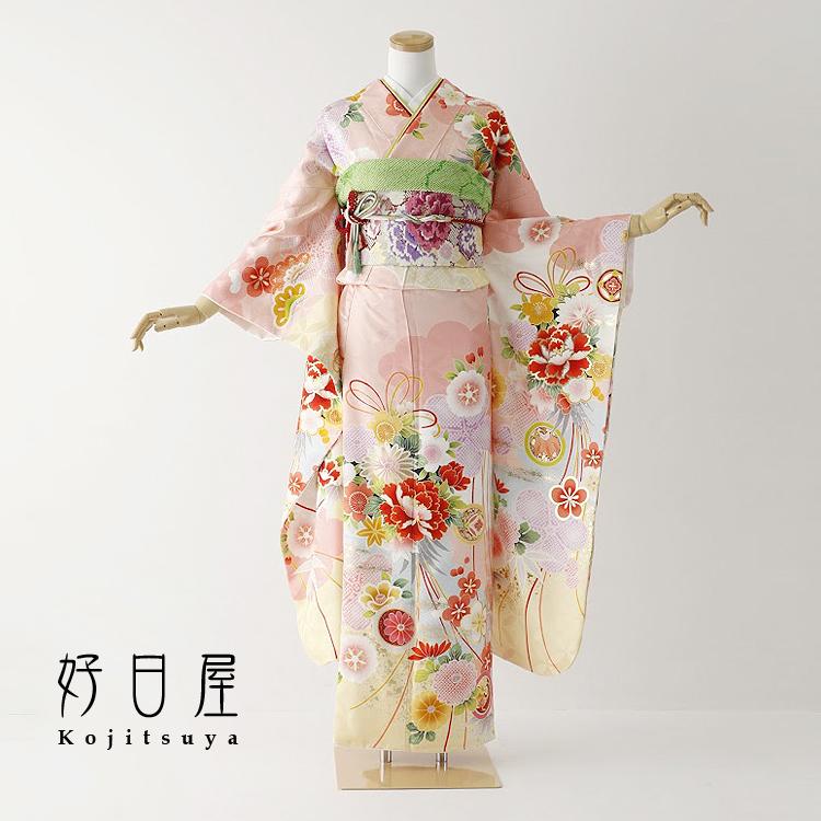 振袖 レンタル フルセット 正絹 着物 結婚式 成人式 身長153 168cm ピンク Pi 0 Pi 0 着物ネットレンタル好日屋 通販 Yahoo ショッピング