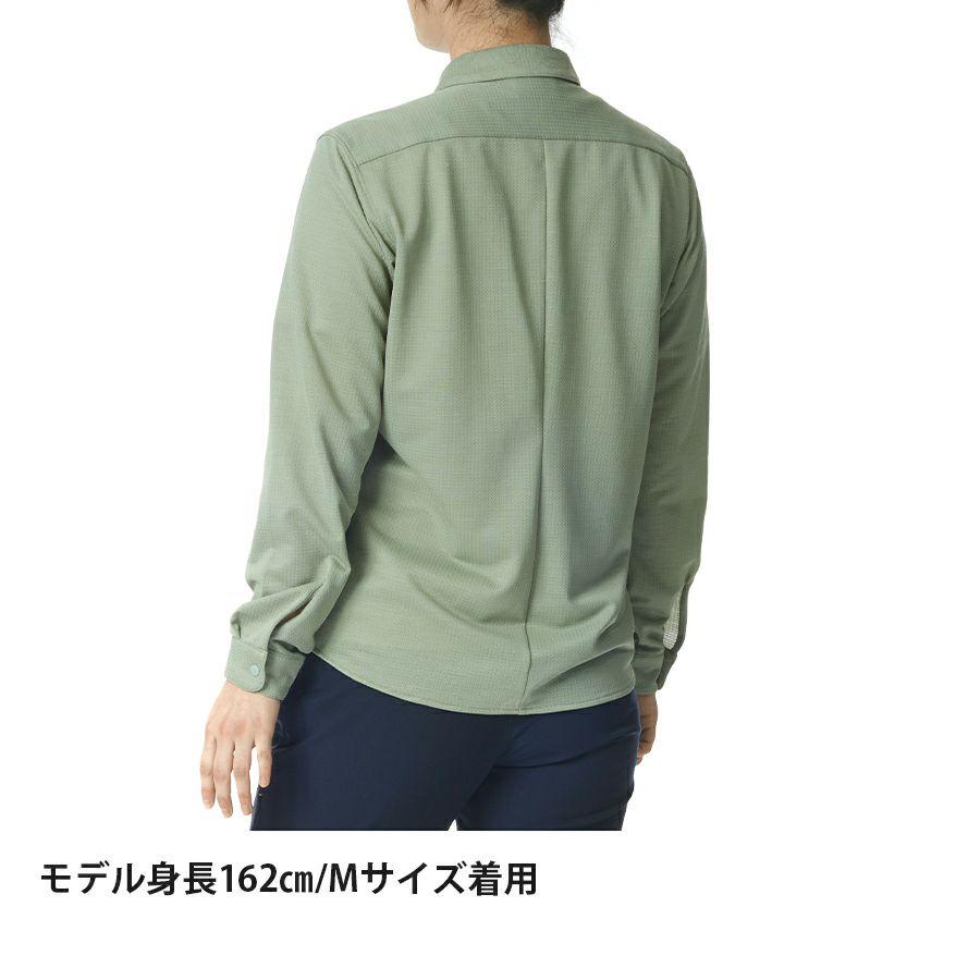 finetrack ファイントラック ラミースピンニットシャツ［レディース］/ FMW1601 LEAFの画像