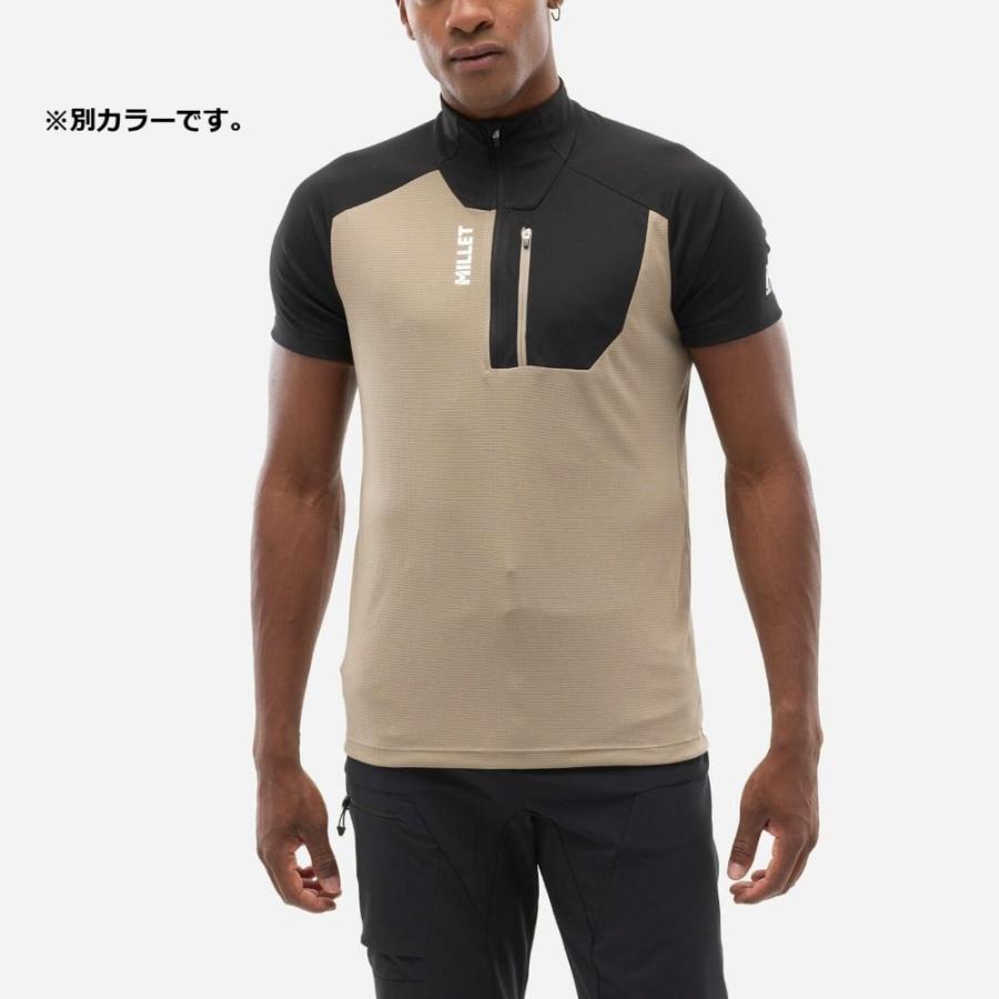 【アウトレット】MILLET ミレー / カメット ジップTシャツ ショートスリーブ [メンズ] / MIV10455_N0247の画像