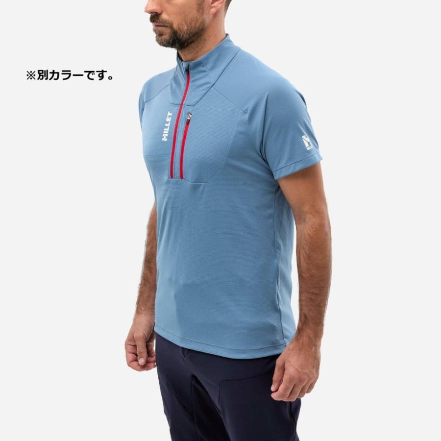 【アウトレット】MILLET ミレー / カメット ジップTシャツ ショートスリーブ [メンズ] / MIV10455_N9934の画像