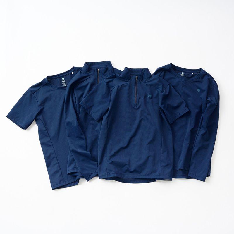 NEW! finetrack ファイントラック ドラウトクアッドジップネック［レディース］ / FMW1123-NAVYの画像