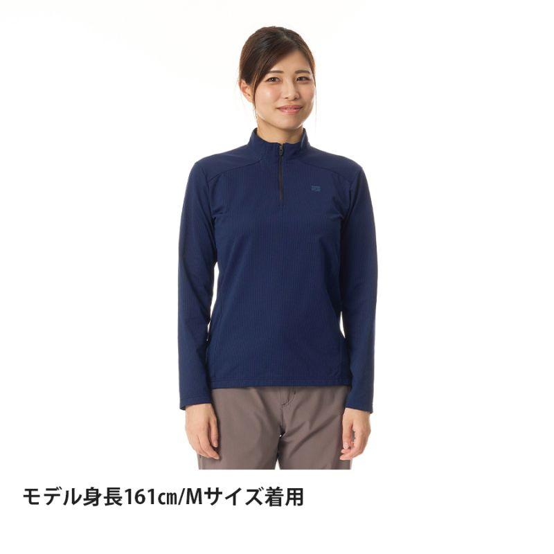 NEW! finetrack ファイントラック ドラウトクアッドジップネック［レディース］ / FMW1123-NAVYの画像