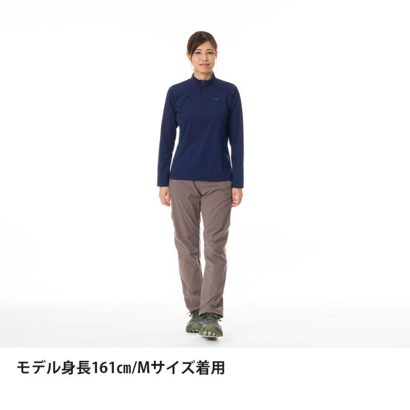 NEW! finetrack ファイントラック ドラウトクアッドジップネック［レディース］ / FMW1123-NAVYの画像