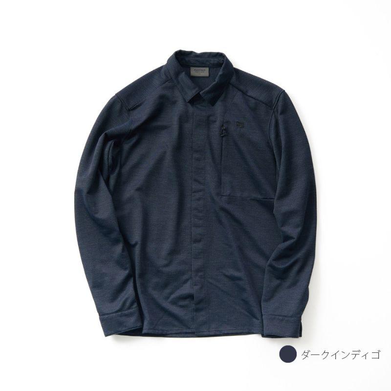 NEW! finetrack ファイントラック ラミースピンニットシャツ［メンズ］ / FMM1601-DKIDの画像