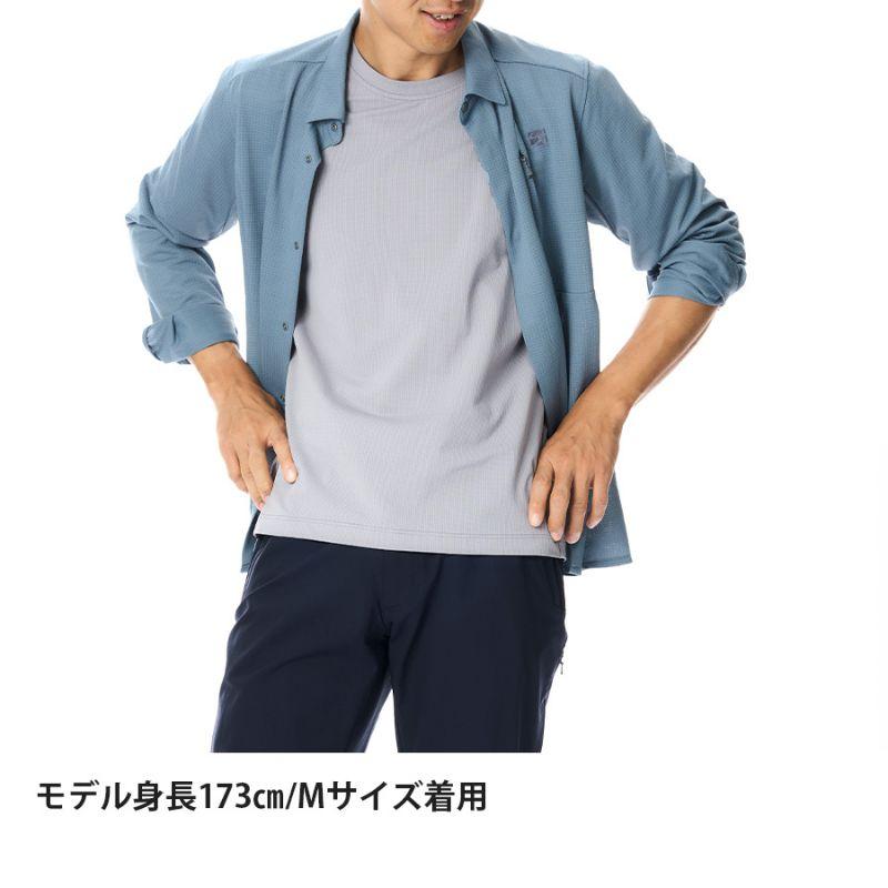 NEW! finetrack ファイントラック ラミースピンニットシャツ［メンズ］ / FMM1601-DKIDの画像