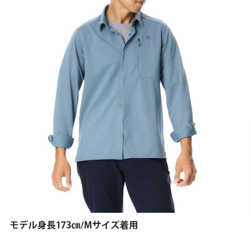 NEW! finetrack ファイントラック ラミースピンニットシャツ［メンズ］ / FMM1601-DKIDの画像