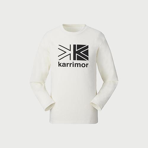 【クリアランス】karrimor カリマー ビック ロゴ L/S T 2020AW オフホワイト 101124〔2020AW〕〔tshm〕