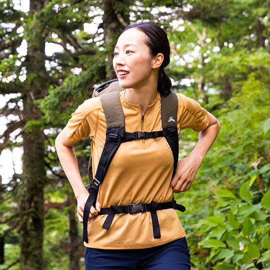 finetrack ファイントラック レディース ラミースピンエアジップT / FMW0254 BLSMの画像