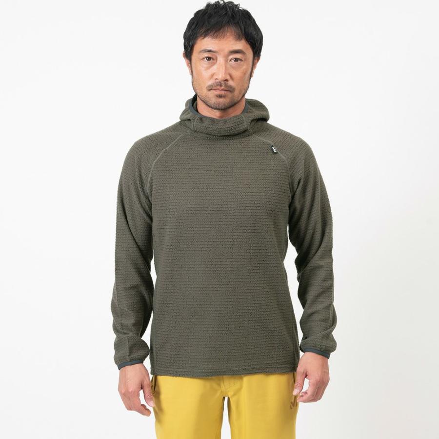【人気アイテムP15%】NEW! MILLET ミレー スルー ウォーム フーディ（ユニセックス） / THROUGH WARM HOODIE MIV02058 3721 ：着丈70 セーター