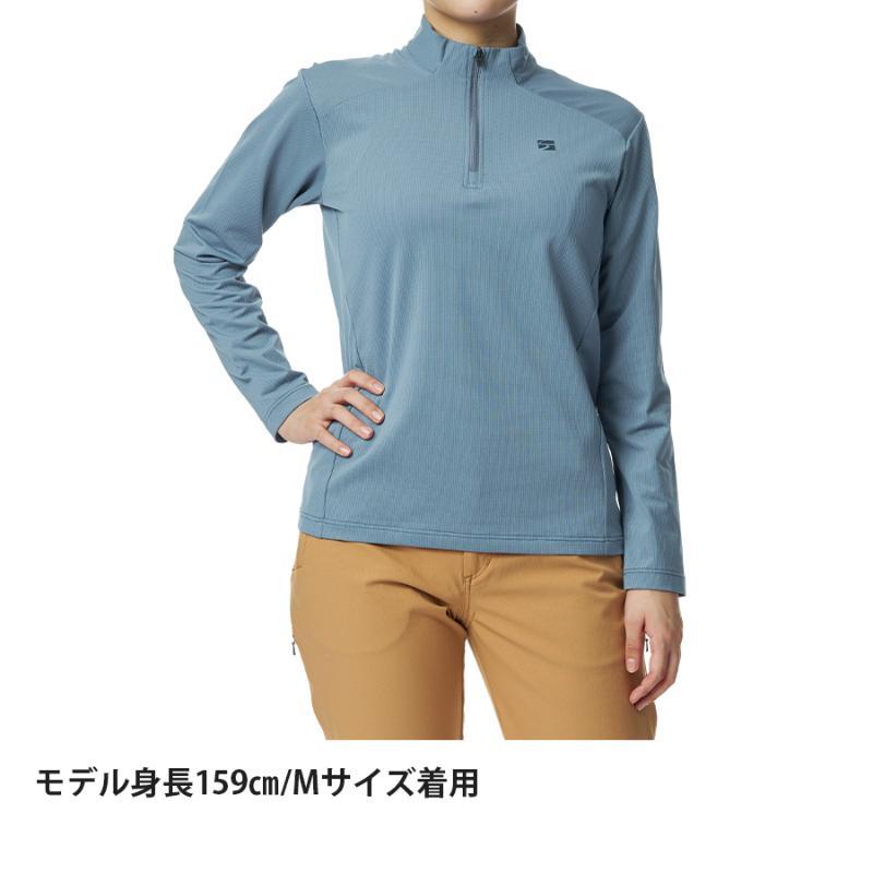 finetrack ファイントラック ドラウトクアッドジップネック レディース / FMW1123 JYBLの画像