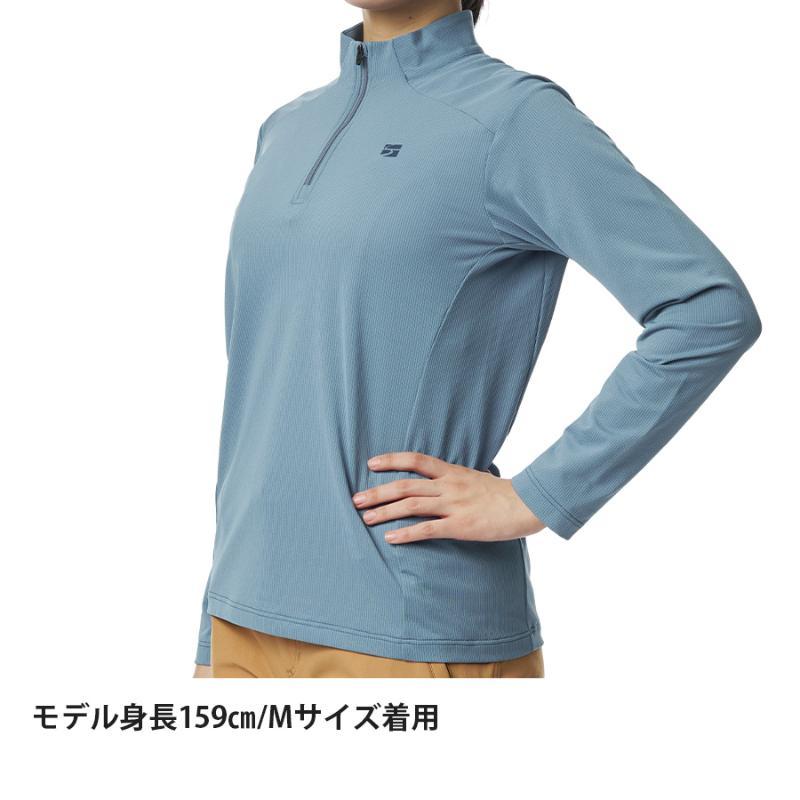 finetrack ファイントラック ドラウトクアッドジップネック レディース / FMW1123 JYBLの画像