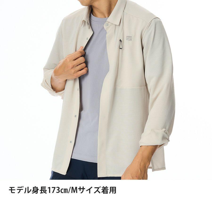 finetrack ファイントラック メンズ ラミースピンニットシャツ / FMM1601 IVORの画像