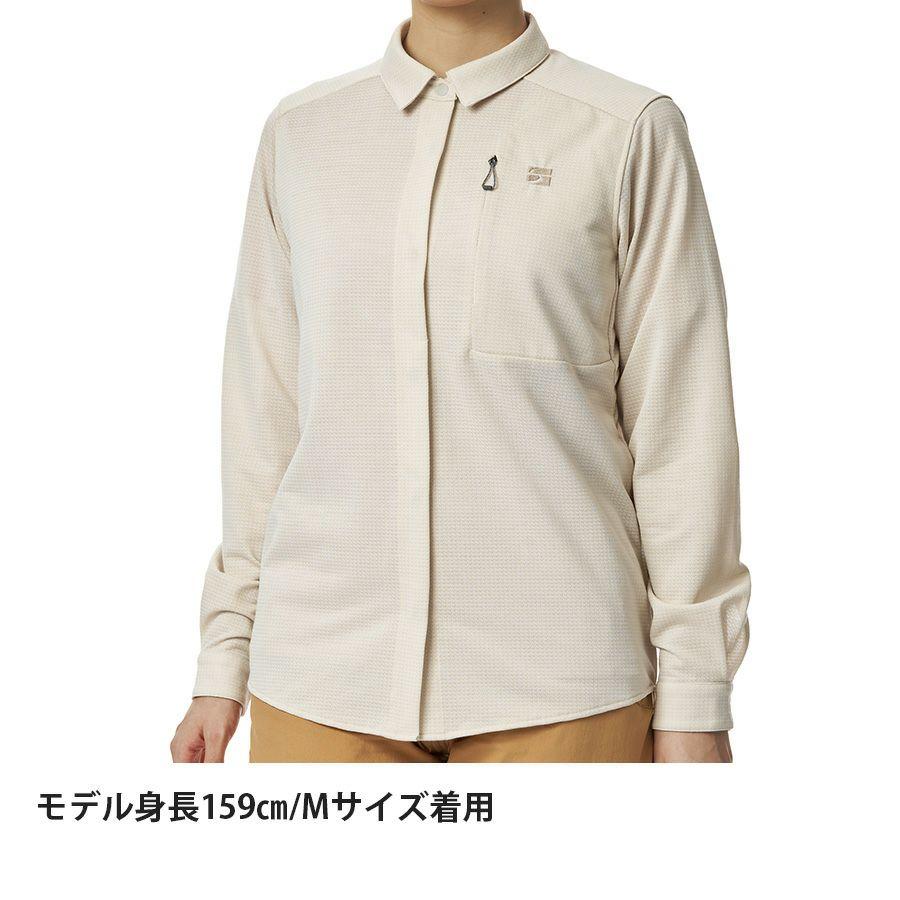 finetrack ファイントラック ウィメンズ ラミースピンニットシャツ / FMW1601 IVORの画像