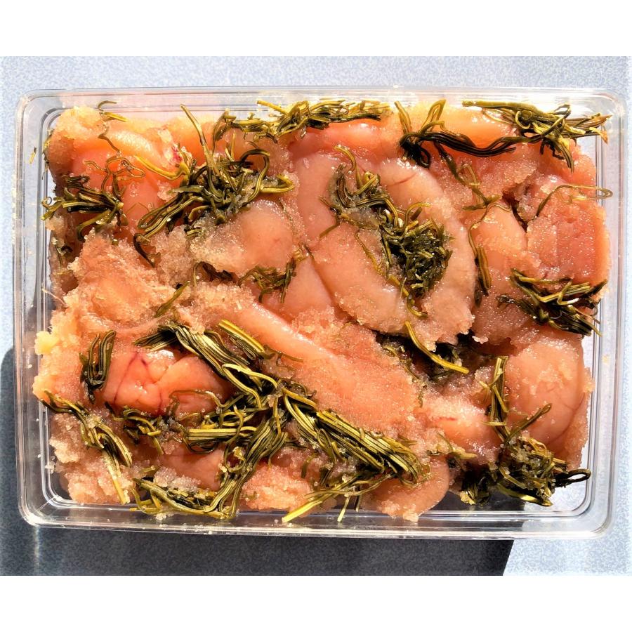 【数量限定品】　送料無料　業務用訳あり品　無着色昆布〆たらこ切れ子　1kg(500g×2)（Yahoo!・虎杖浜渋谷水産）