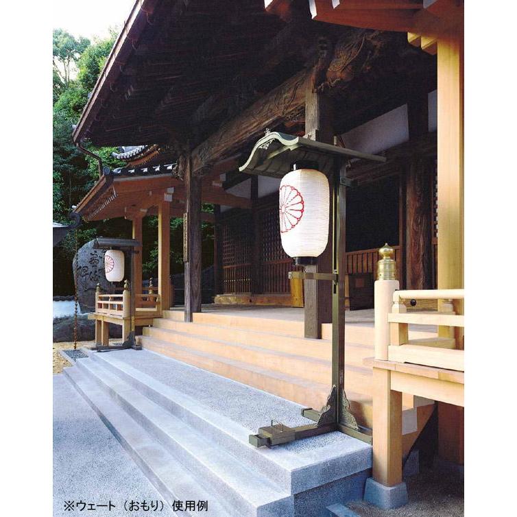 アルミニウム製 提灯掛 N1型 全長 226.2cm×1対 2本一組 使用可能な提灯 サイズW600mm×H950まで_1