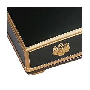 日本製 御文章箱 浄土真宗本願寺派 西 用 大 下り藤 木質製 盛紋_1