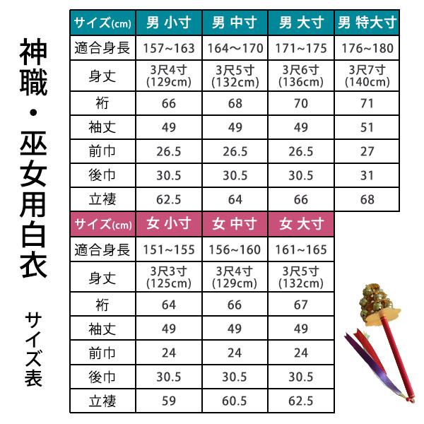 夏用 神職 巫女用 白衣 テト麻 はくえ びゃくえ びゃくい 男性用 女性