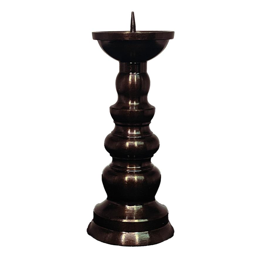 高岡製 地火灯 じびとう 地火立 真鍮製 色付仕上 2.5 2.5寸 : 京都の