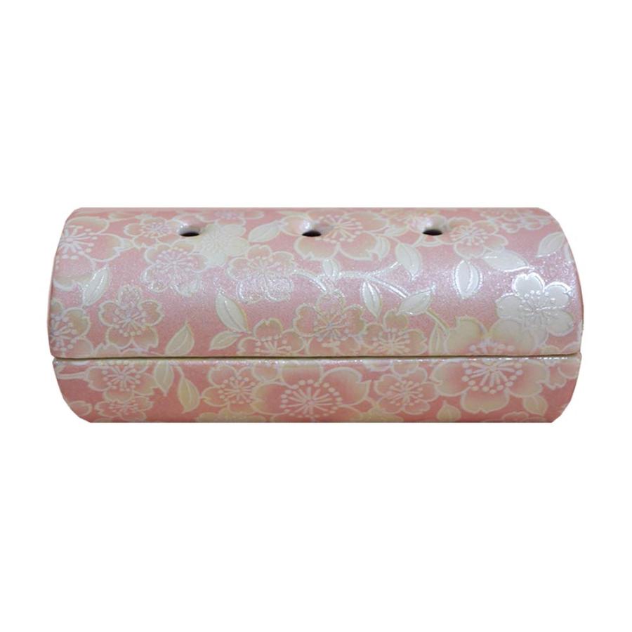 香炉単品 『ゆい花』横置き筒型香炉 5色 陶器製 全宗派対応 国産 美濃