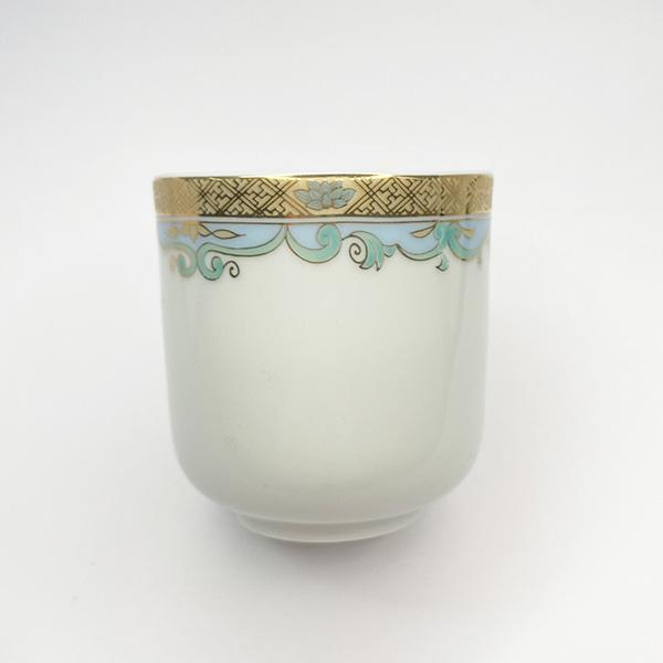 仏壇用 湯呑み 金彩蓮(彩色+金の蓮) 1.8寸 茶湯器 湯のみ ゆのみ 金彩