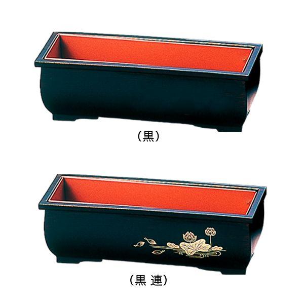 長香炉 5.0寸 黒 /黒 蓮 / お香 お焼香 香炉 香立 仏壇 仏具 シンプル