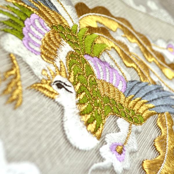 夏用 三角打敷 正絹紗 高級刺繍 鳳凰 上 前卓用+上卓用 京寸250 300代 