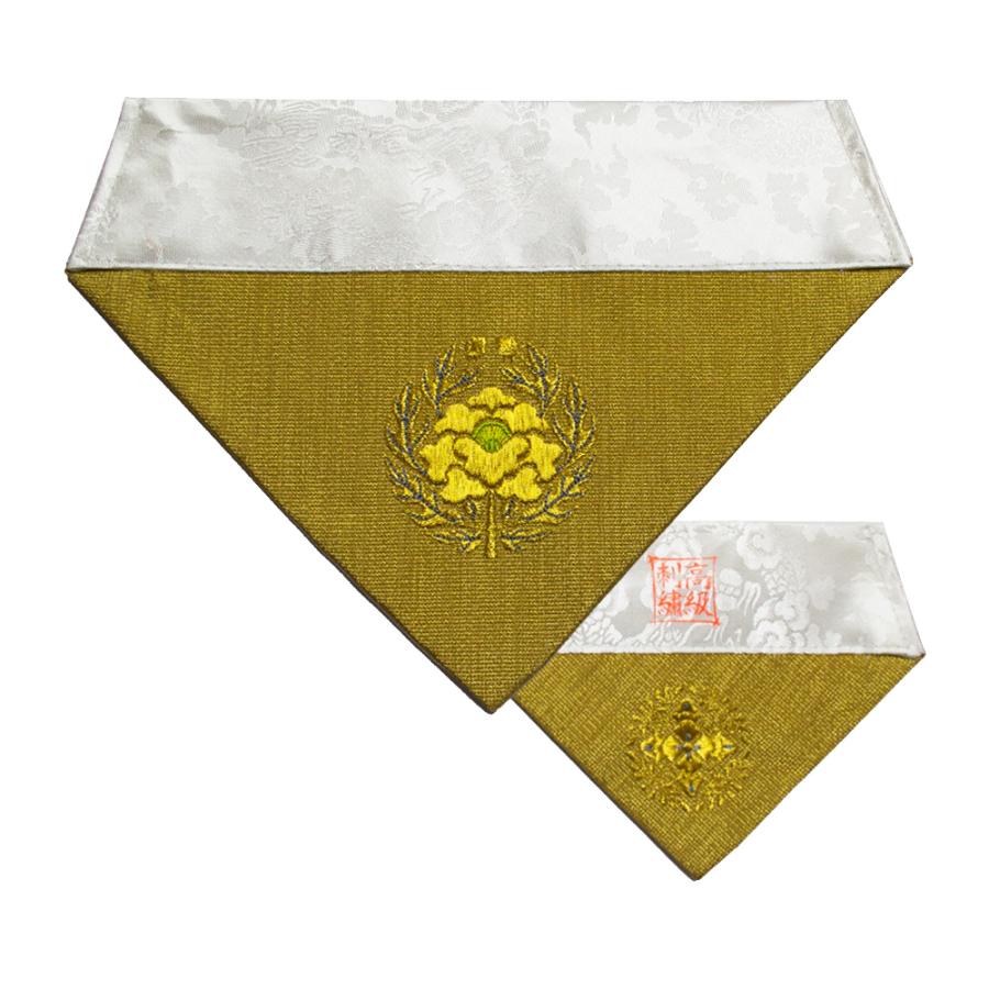冬用 三角打敷 金綴 高級刺繍 宗紋 西 東 仏光寺派 高田派 前卓用+上卓