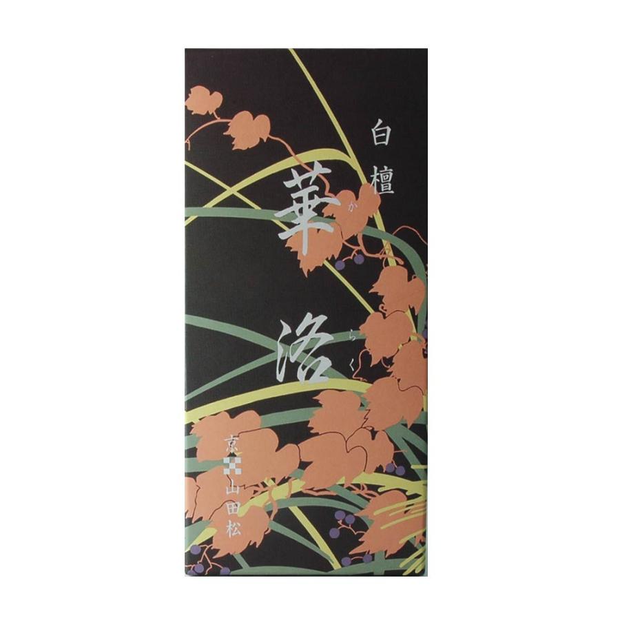 山田松香木店・実用線香 白檀華洛 中箱バラ詰め 長さ約14cm 75g入